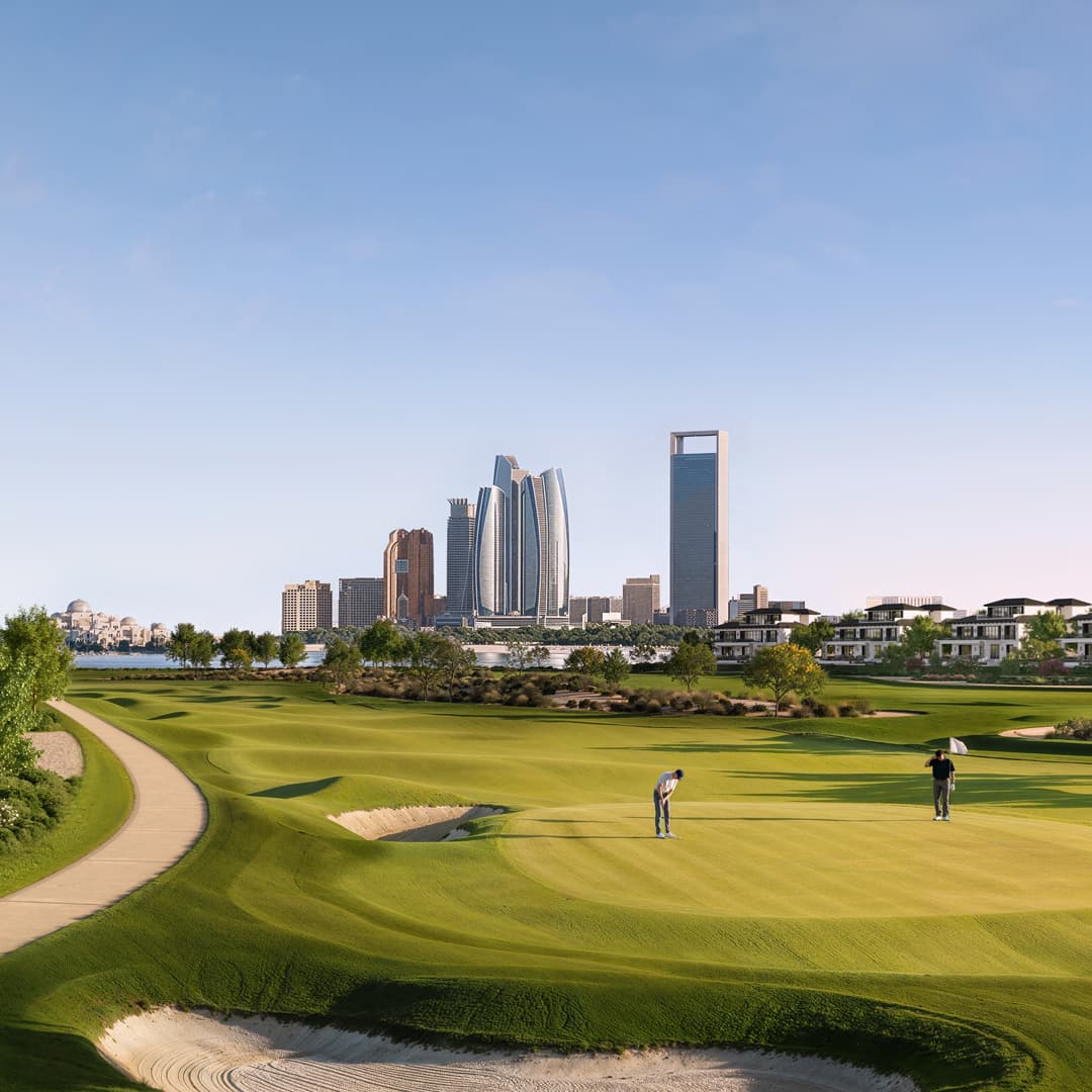 Championship golf course at Hudayriyat Golf Estates — view 2