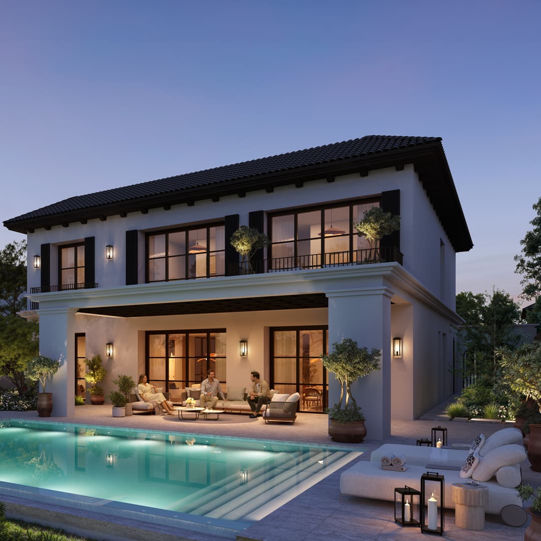 Hudayriyat Golf Estates villa exterior render 5